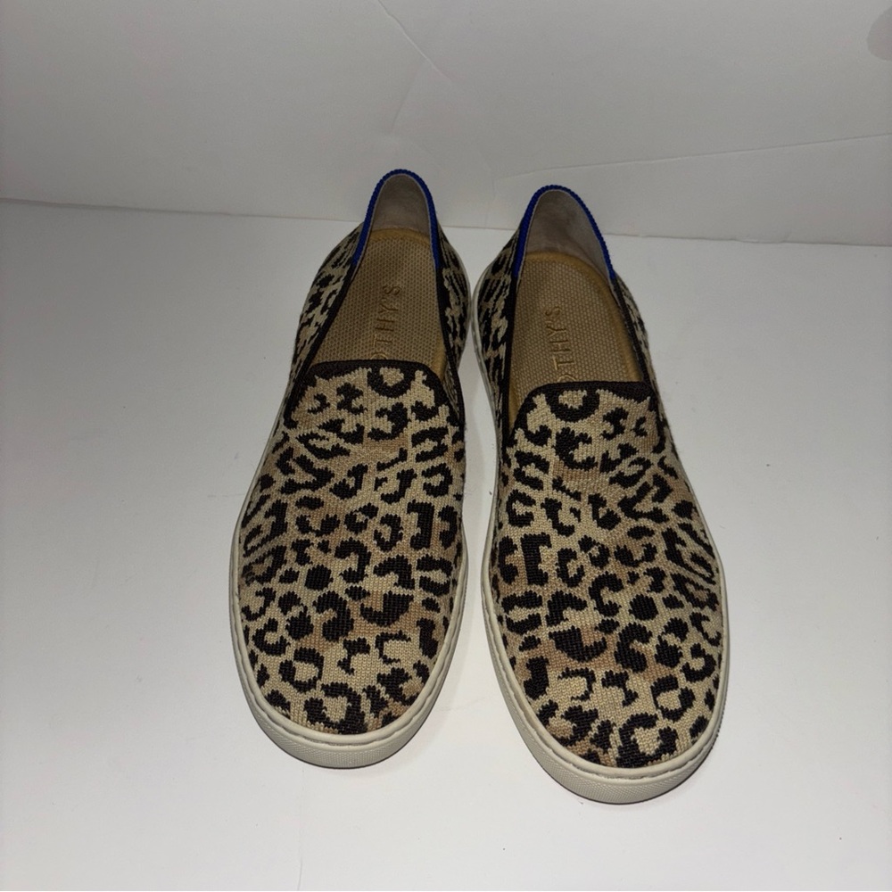 Rothy's Leopard Print Slip-On Sneakers